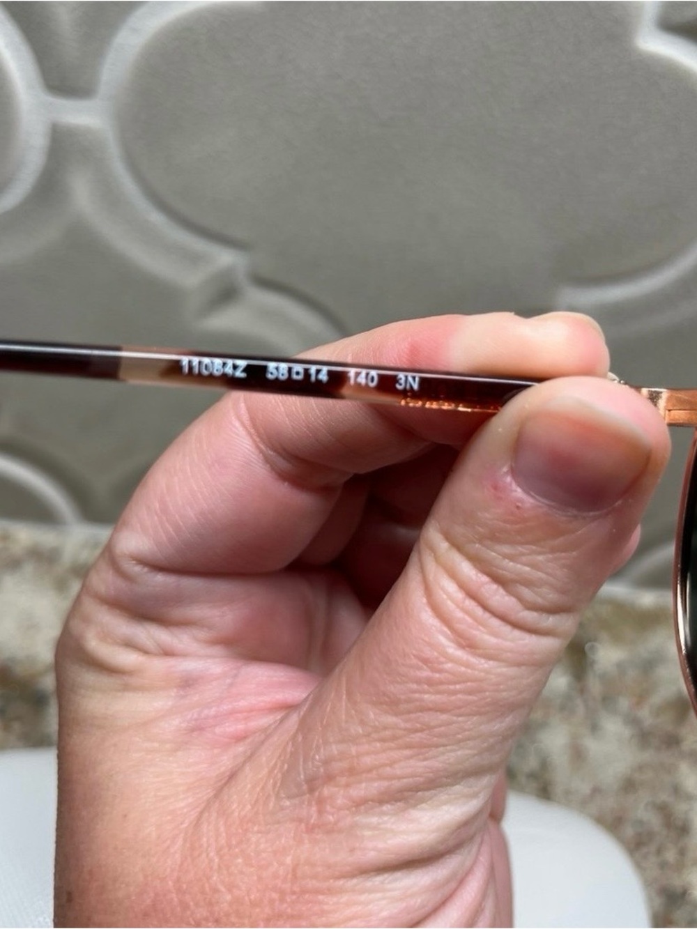 Michael Kors Rose Gold Aviator Sunglasses - Picture 5 of 9